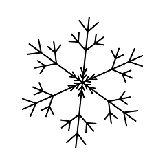 Image showing Snowflake Icon