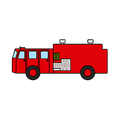 Image showing Fire Service Truck Icon