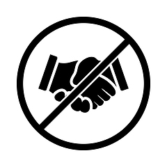 Image showing No Hand Shake Icon