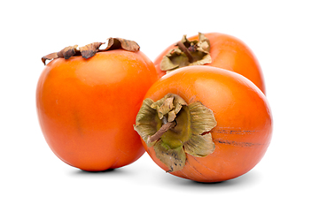 Image showing Persimmon fruits on white 