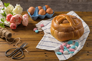 Image showing Easter folar with egg