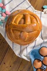 Image showing Easter folar with egg