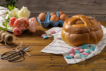 Image showing Easter folar with egg