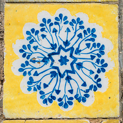 Image showing Old ceramic tiles