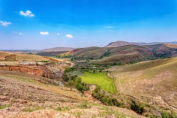 Image showing Devastated central Madagascar landscape - Mandoto, Province Vakinankaratra