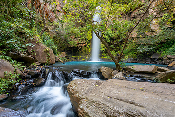 Image showing Catarata La Cangreja - Guanacaste, Costa Rica waterfall landscape