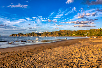 Image showing Idyllic sunset landscape. Del Coco beach, Costa Rica