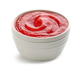 Image showing bowl of ketchup