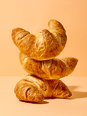 Image showing freshly baked croissants