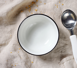 Image showing empty white bowl