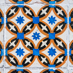 Image showing Old ceramic tiles