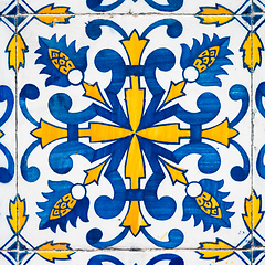 Image showing Old ceramic tiles