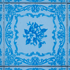 Image showing Old ceramic tiles