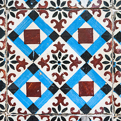 Image showing Old ceramic tiles