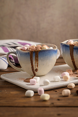 Image showing Hot chocolate drink with marshmallows