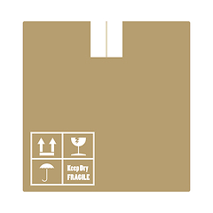 Image showing Cardboard Package Box Icon