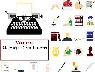 Image showing Writing Icon Set