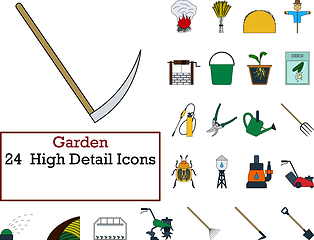 Image showing Garden Icon Set