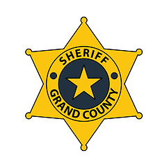 Image showing Sheriff Badge Icon
