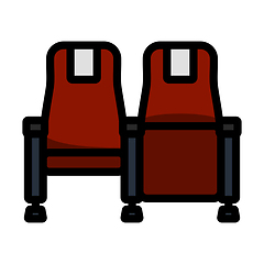 Image showing Cinema Seats Icon