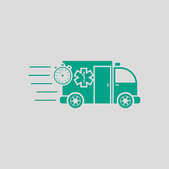 Image showing Fast Ambulance Car Icon