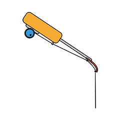 Image showing Icon Of Fishing Winter Tackle