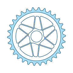 Image showing Bike Gear Star Icon