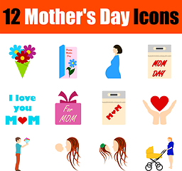 Image showing Mother\'s Day Icon Set