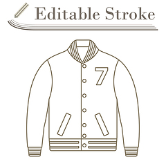 Image showing Baseball Jacket Icon