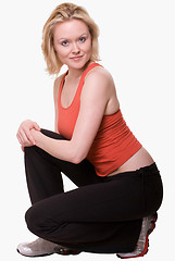 Image showing Woman in workout attire