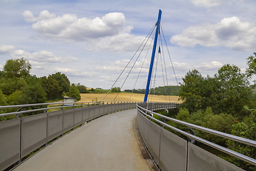Image showing Bridge at the Jagst Valley