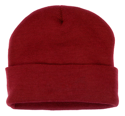 Image showing red knit cap