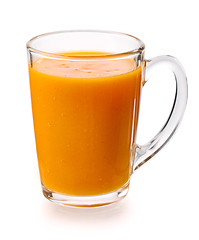 Image showing cup of pumpkin smoothie