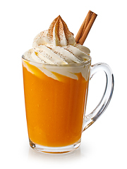 Image showing pumpkin cinnamon smoothie