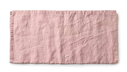 Image showing folded pink cotton napkin