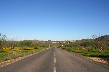 Image showing Straight road