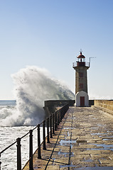 Image showing Breaking waves