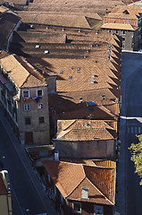 Image showing Port wine warehouse rooftops