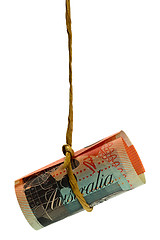 Image showing Dangling Australian dollar