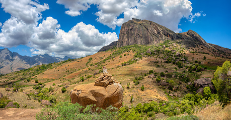 Image showing Anja Community Reserve, Madagascar wilderness mountain landscape