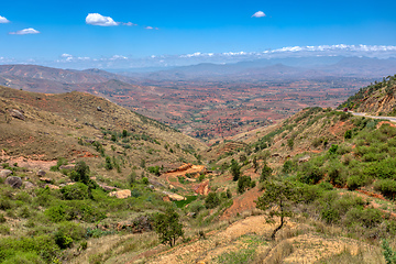 Image showing Devastated central Madagascar landscape - Ambalavao, Province Haute Matsiatra, Madagascar