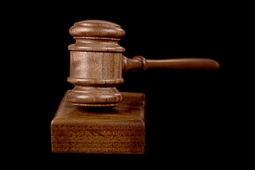 Image showing gavel on black