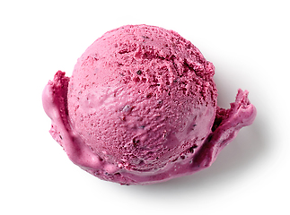 Image showing pink ice cream ball