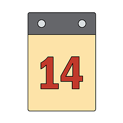 Image showing Valentine Day Calendar Icon