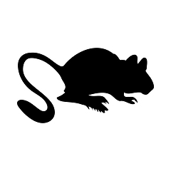 Image showing Upland  Jerboa Silhouette
