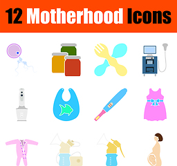 Image showing Motherhood Icon Set