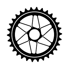 Image showing Bike Gear Star Icon