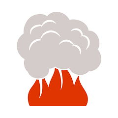 Image showing Fire And Smoke Icon