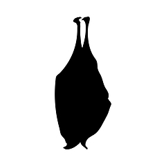 Image showing Horseshoe Bat Silhouette