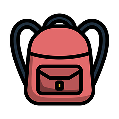 Image showing Icon Of School Rucksack